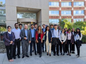 MSEM students outside of the JH Hospital Bayview Campus after presenting deliverables to project partners.