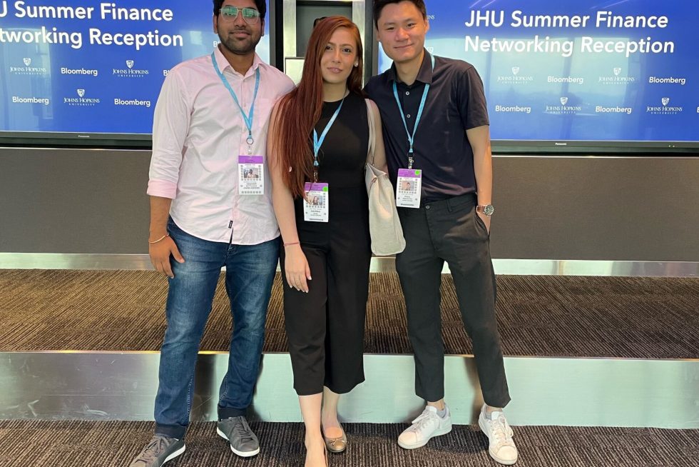 MSEM at the JHU Summer Finance Reception Master of Science in