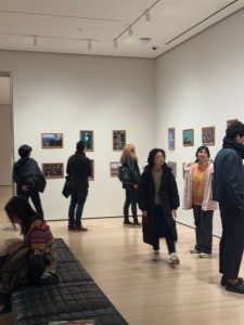 MSEM students exploring a gallery in the Museum of Modern Art in New York.